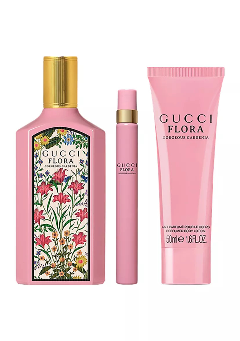 Flora Gorgeous Gardenia Eau de Parfum for Women and Body Lotion Trio Gift Set | Belk