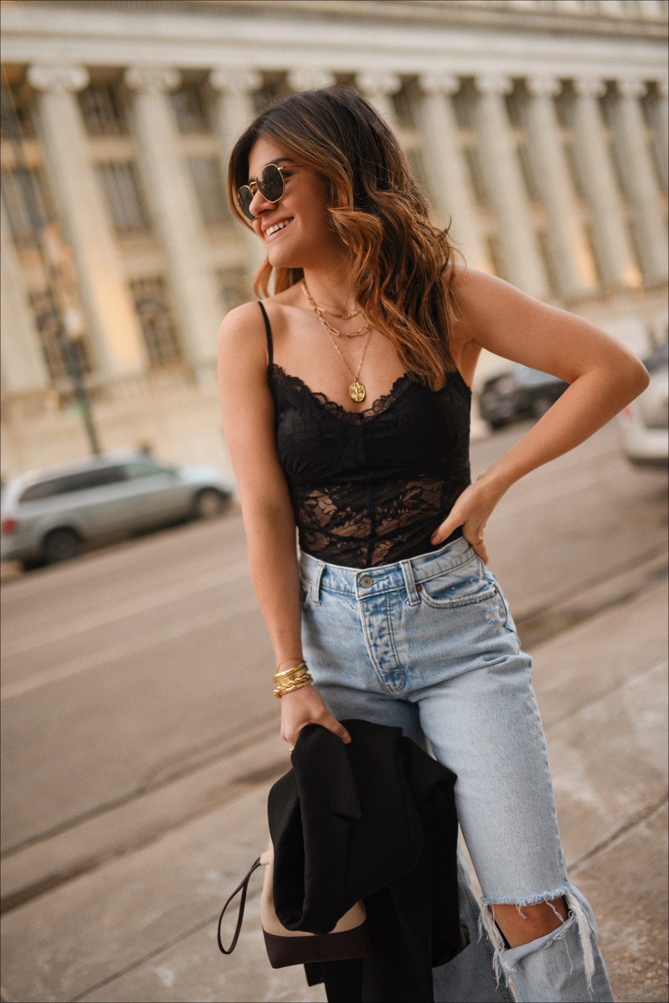 The prettiest lace camisole under $50! 
Wearing size xs. 
Jeans size 24 short. They run true to size. 
Date night look, denim look, abercrombie jeans, lace top, lace cami, ripped jeans, straight leg jeans. 

#LTKunder100 #LTKunder50 #LTKSale