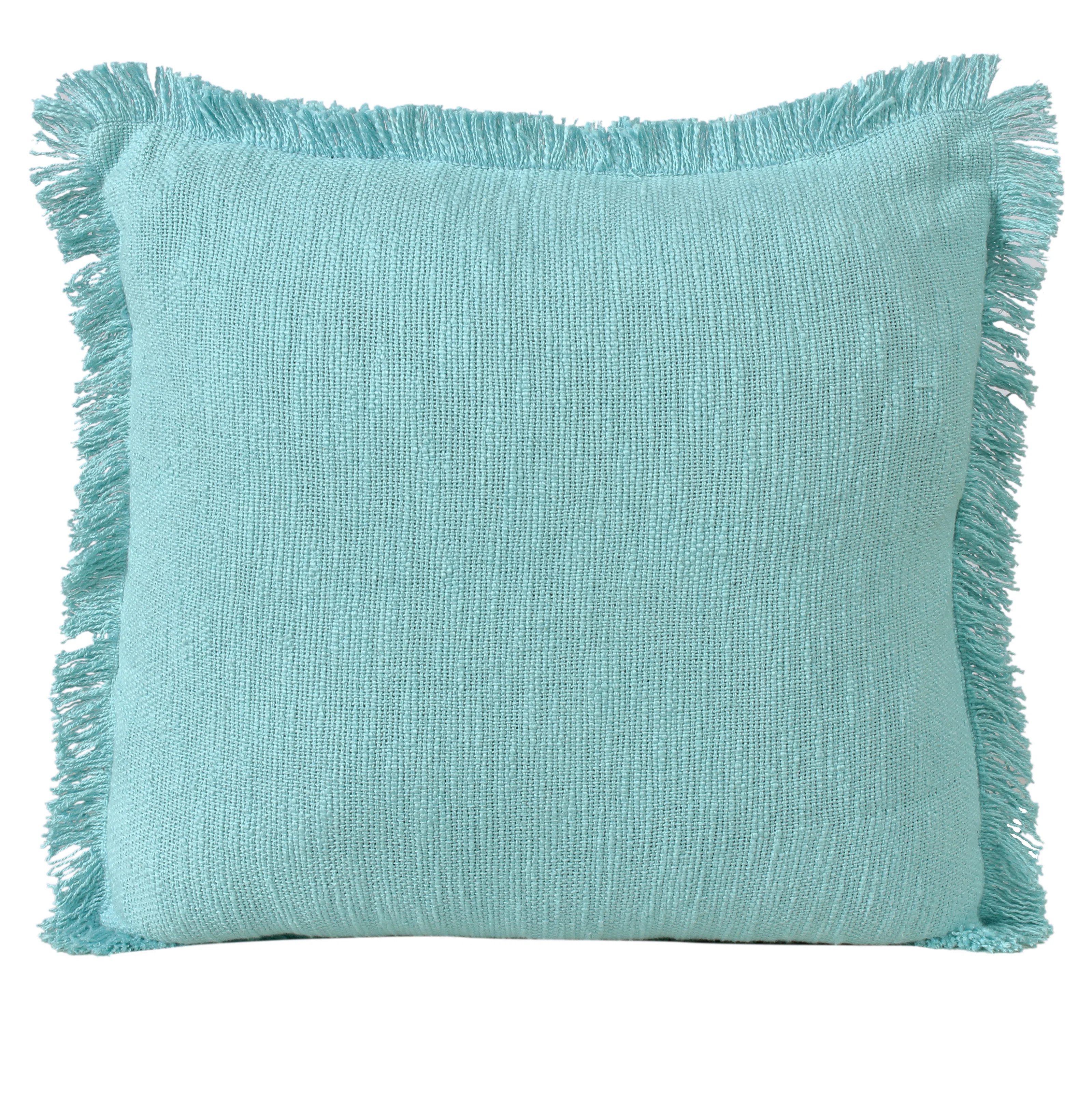 Rajani Home  Square_Ox Bay Hand Woven Distressed Cotton Pillow Cover & Reviews | Wayfair | Wayfair North America