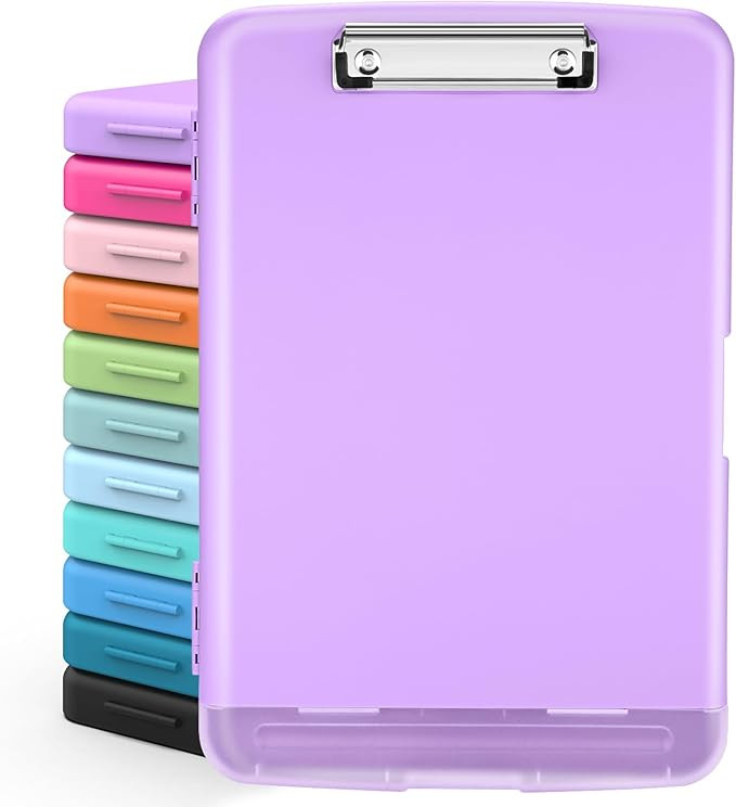Sooez Clipboards with Storage, High Capacity Clip Boards 8.5x11 with Storage, Heavy Duty Nursing ... | Amazon (US)