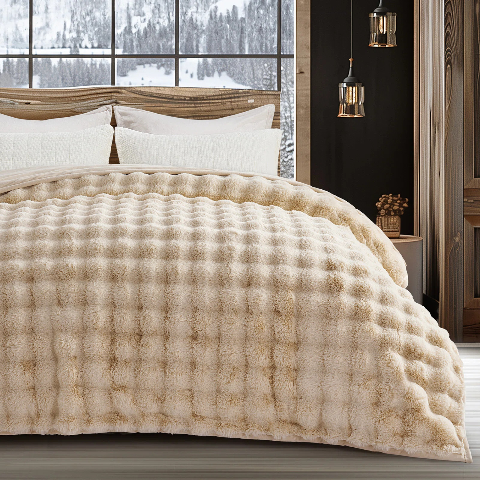 Ridgeline Faux Fur Throw Blanket | Wayfair North America