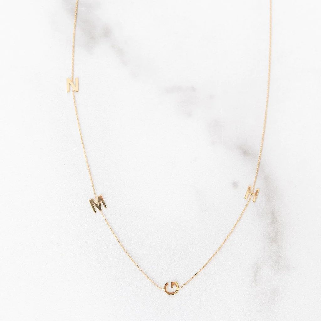 Initial Necklace | 14-Karat | Golden Thread