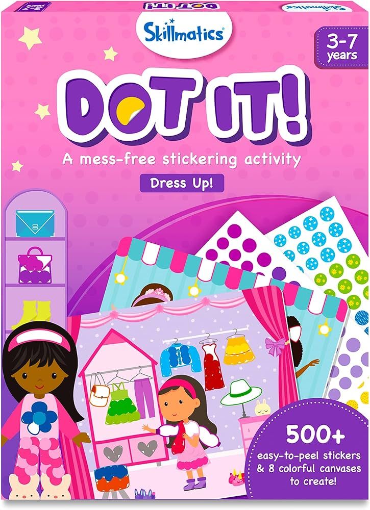 Skillmatics Art Activity - Dot It Dress Up, No Mess Sticker Art for Kids, Craft Kits, DIY Activit... | Amazon (US)
