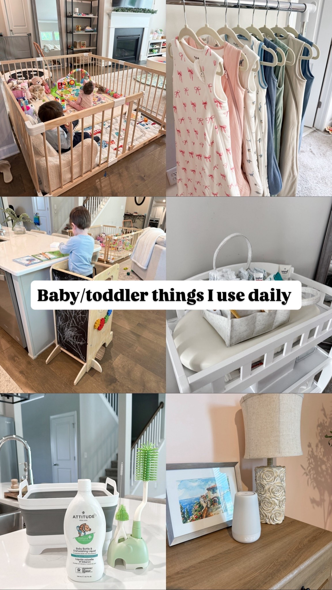 Baby / toddler things I use daily! 