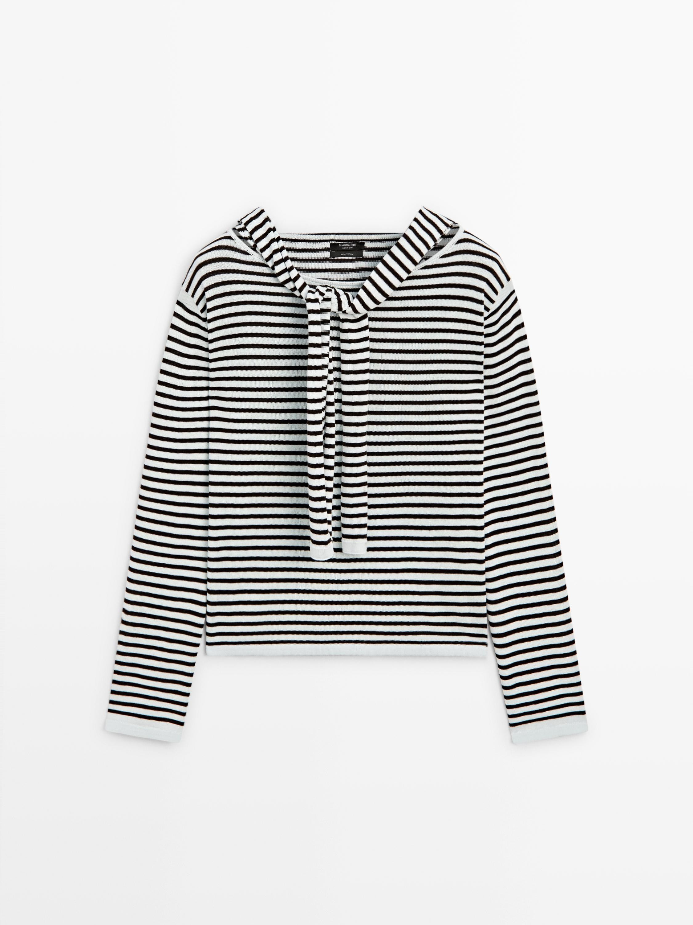VOIR LE LOOK
Pull en maille à rayures 100 % coton

 69,95 €  Couleur:  Bleu Clair  Ajouter au ... | Massimo Dutti FR