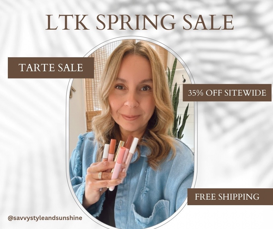 Tarte sale 35% off and free shipping! I love the juicy lip

#LTKBeauty #LTKSaleAlert #LTKSpringSale