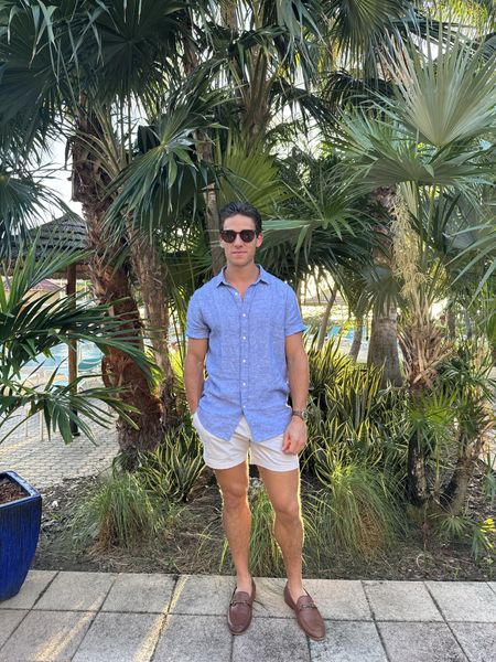 Relaxed beach outfit tonight for dinner - I love wearing linen in hot weather to elevate a look and still stay cool.

#LTKmens #LTKstyletip