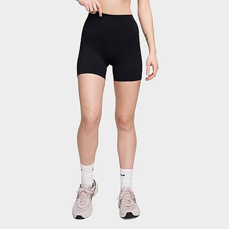 Nike Women's One High-Waisted 5" Biker Shorts in Black Size: XL | Finish Line (US)