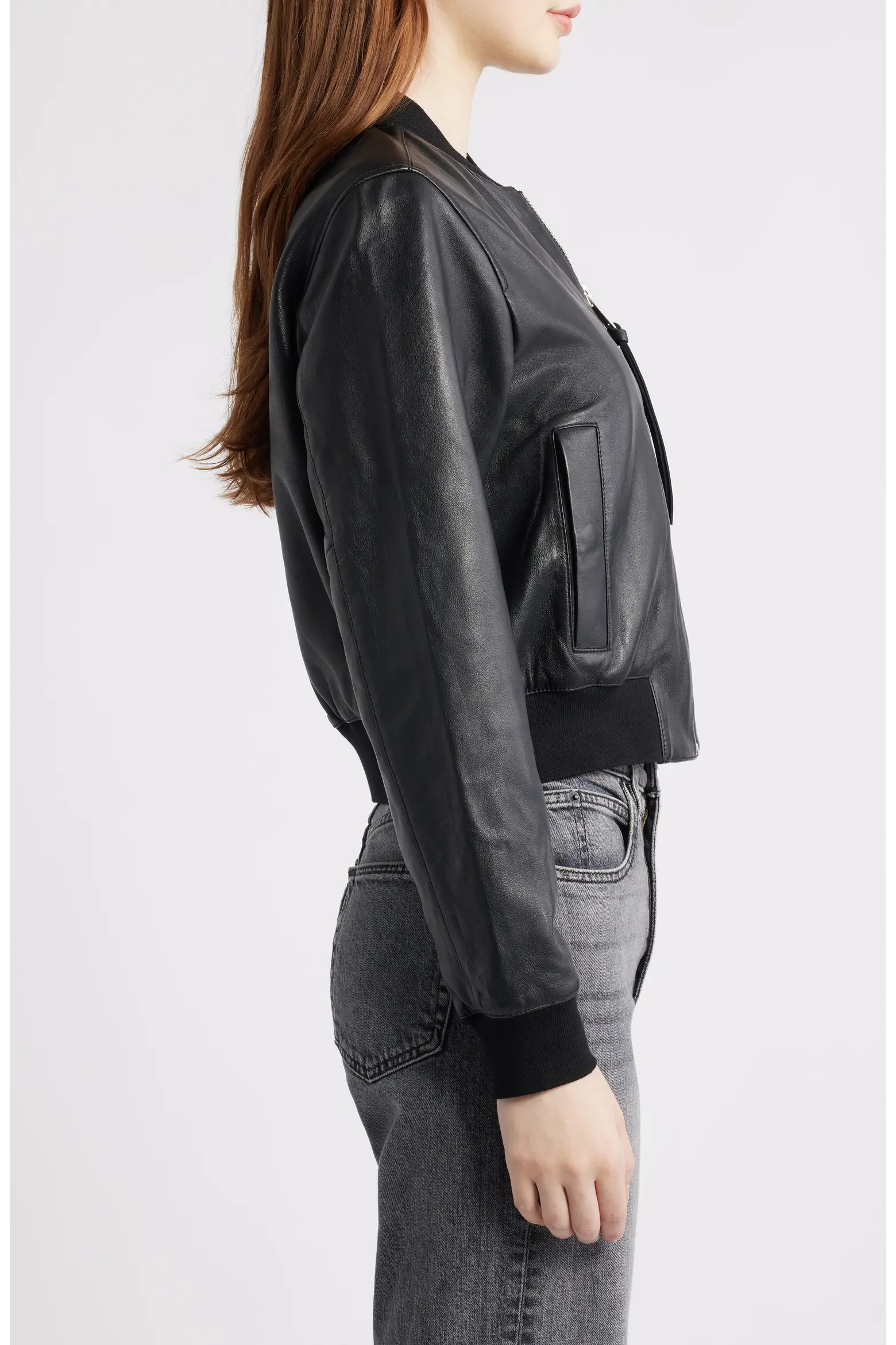 Orten Leather Bomber Jacket (Women) | Nordstrom | Nordstrom