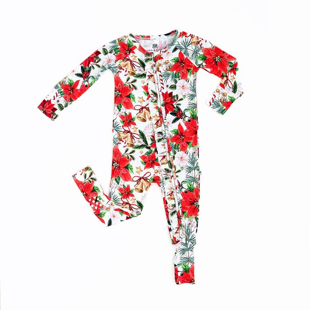 Jingle Bells Convertible Ruffle Romper | Bums & Roses