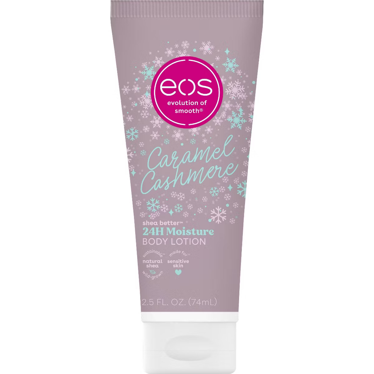 eos Mini Holiday Body Lotion - Caramel Cashmere - Travel Size - 2.5 fl oz | Target