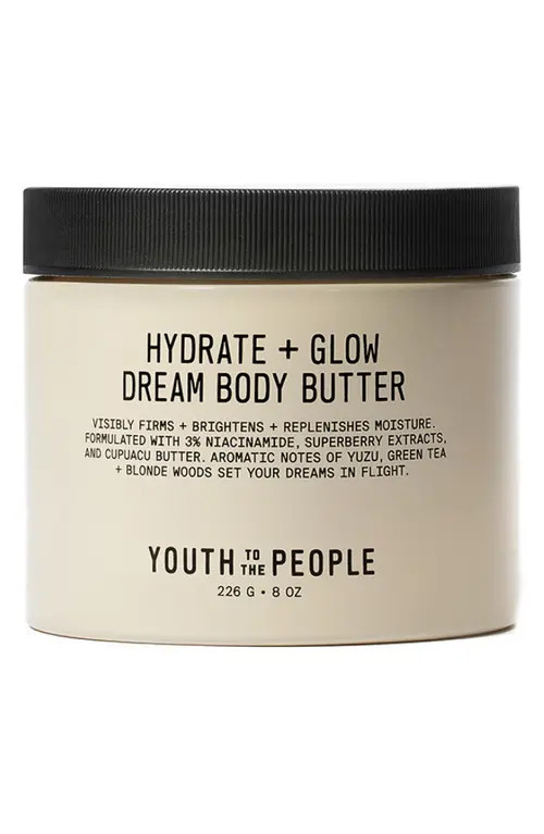 Youth to the People Superberry Firm + Glow Dream Body Butter with Niacinamide, Hyaluronic Acid + Antioxidants at Nordstrom, Size 8 Oz | Nordstrom