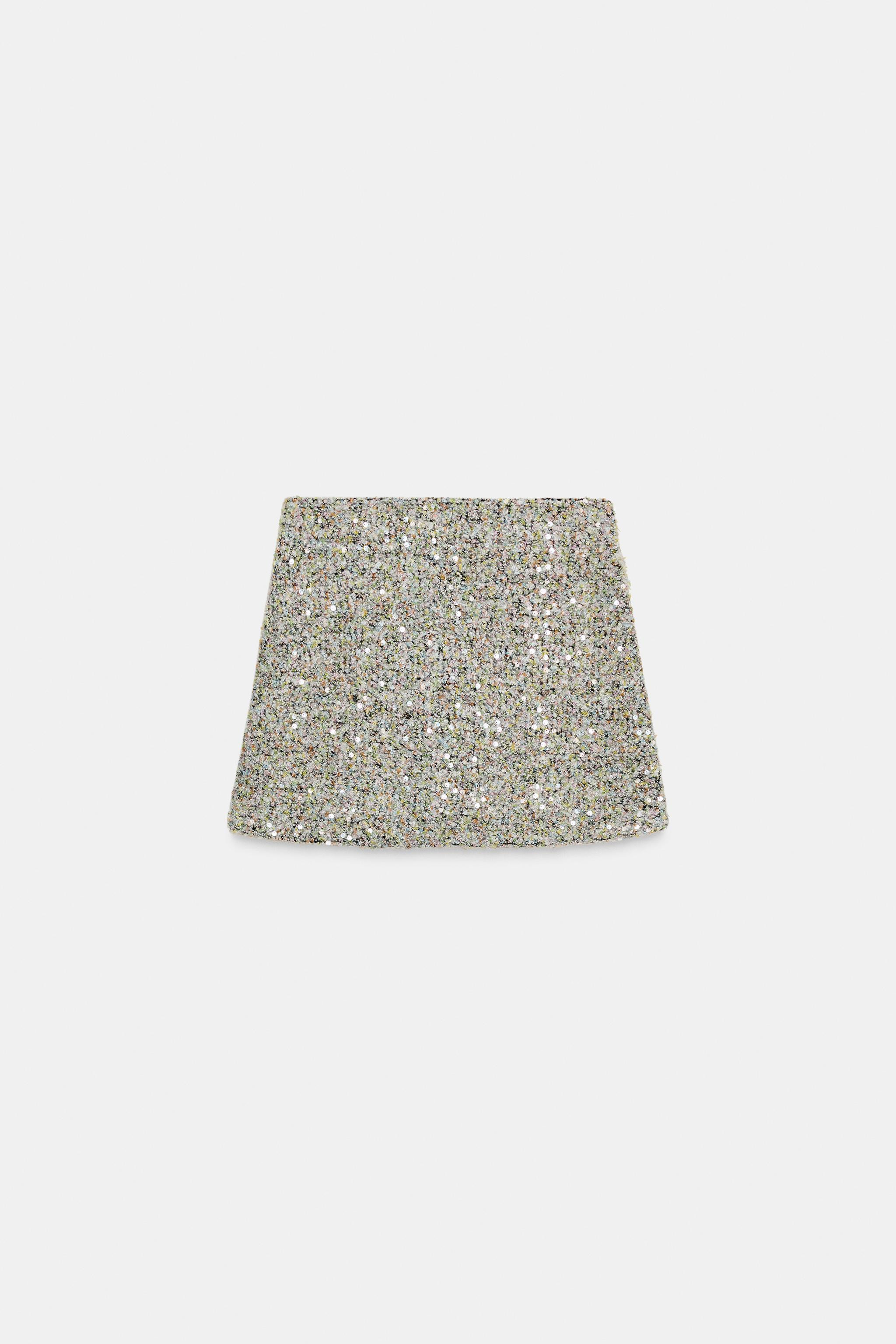 SEQUIN MINI SKIRT | Zara US