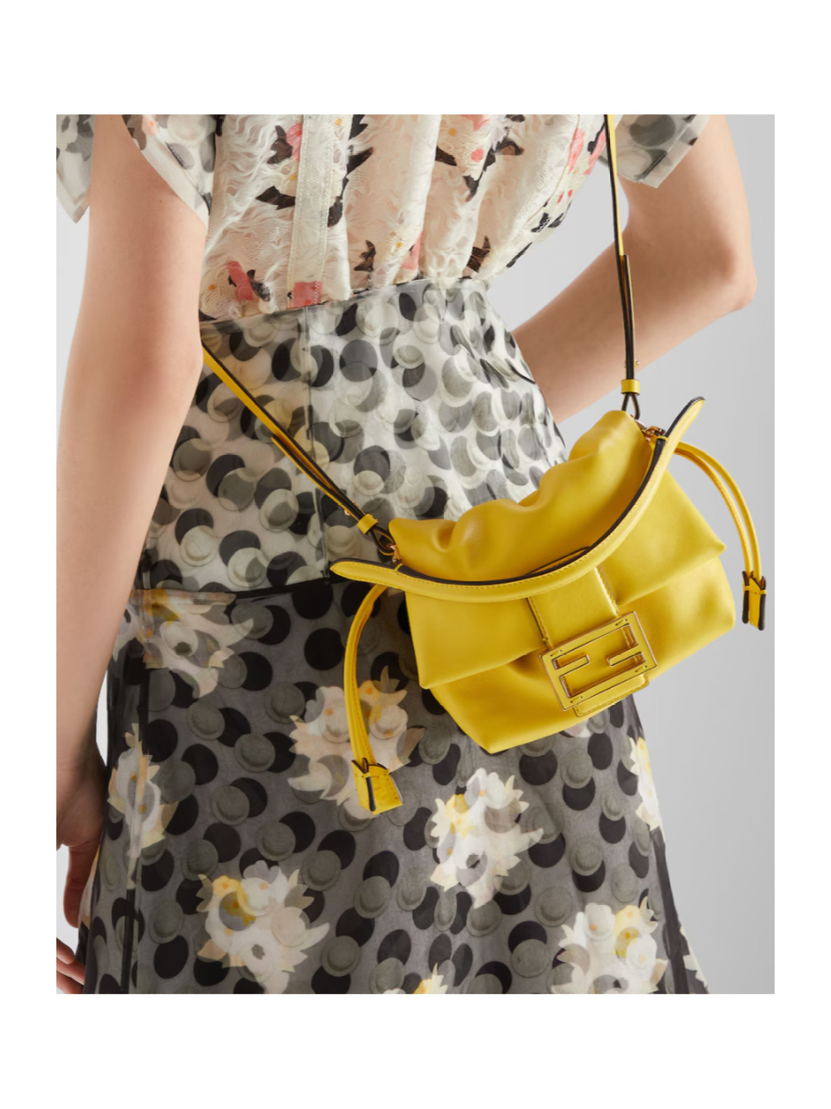 Fendi Ff Buckle Drawstring Shoulder Bag | Senser US