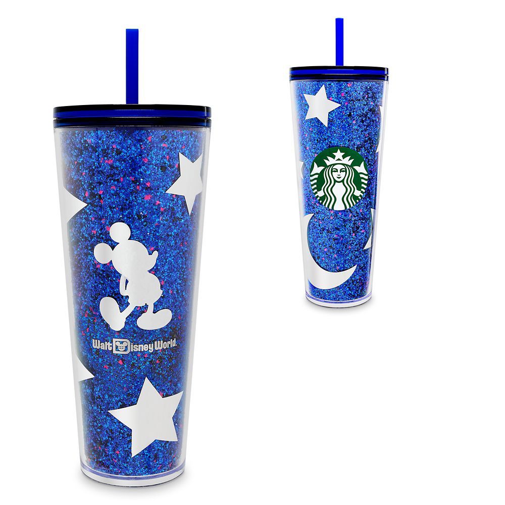 Mickey Mouse Tumbler with Straw by Starbucks – Walt Disney World – Wishes Come True Blue | Disney Store