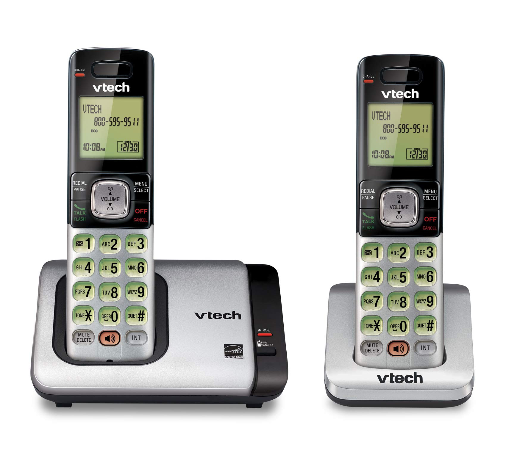 VTech CS6719-2 2-Handset Cordless Phone with Caller ID/Call Waiting, Handset Intercom & Backlit D... | Amazon (US)