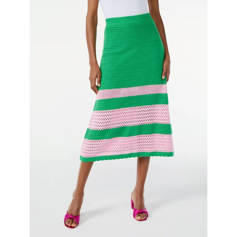 Scoop Women's Crochet Midi Skirt | Walmart (US)