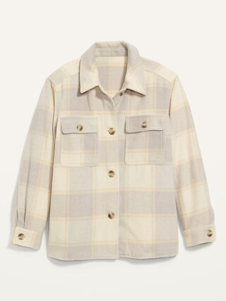 Soft-Brushed Utility Shirt Jacket for Women | Old Navy (US)