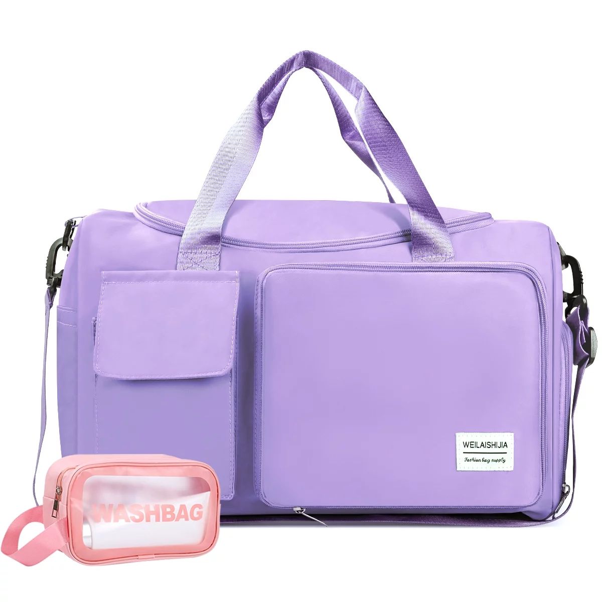 Foldable Weekender Bagfor Women, Waterproof Overnight Bag Travel Duffle Bag, Carry On Gym Bag wit... | Walmart (US)