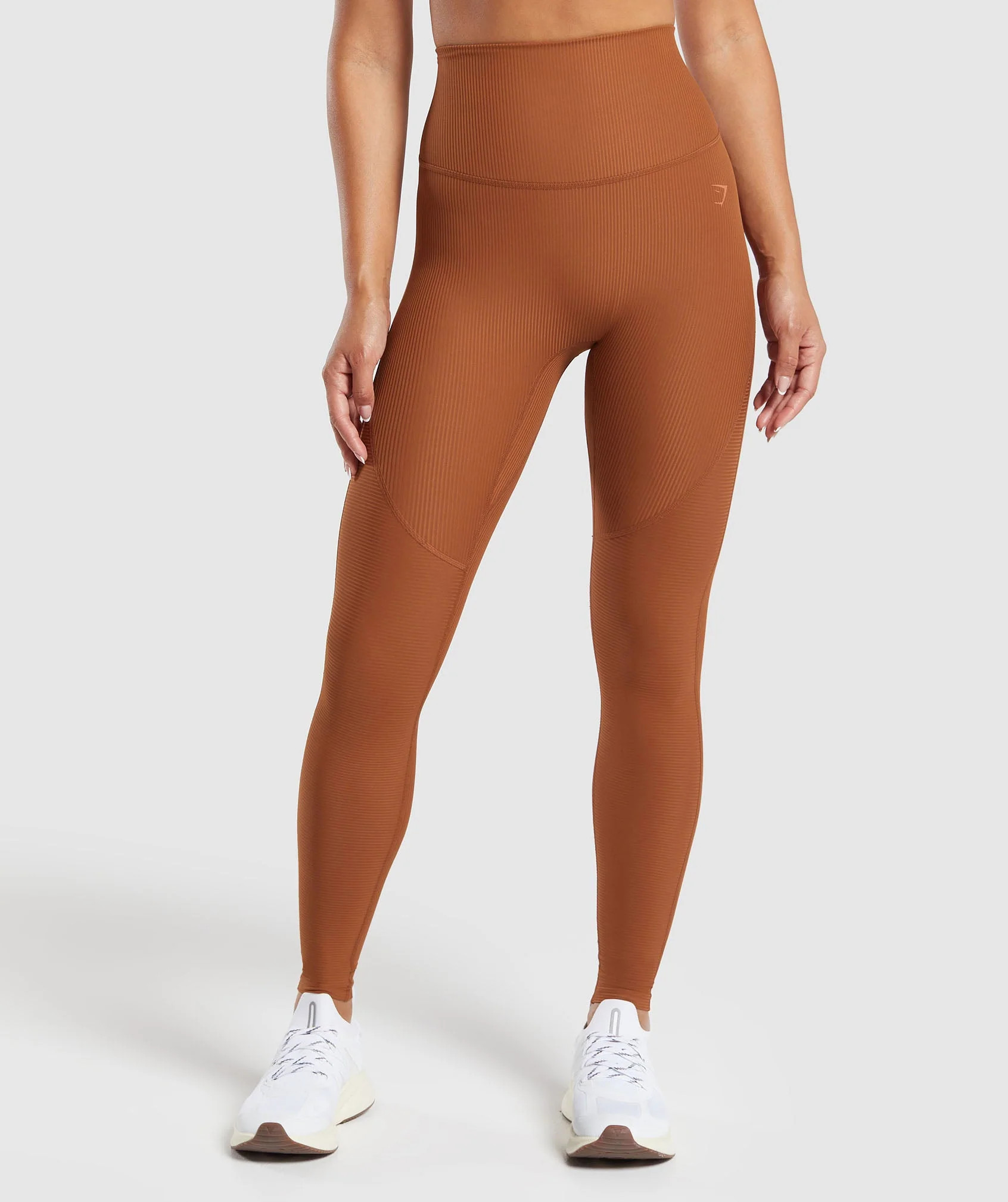 Gymshark Ribbed Leggings - Copper Brown | Gymshark US