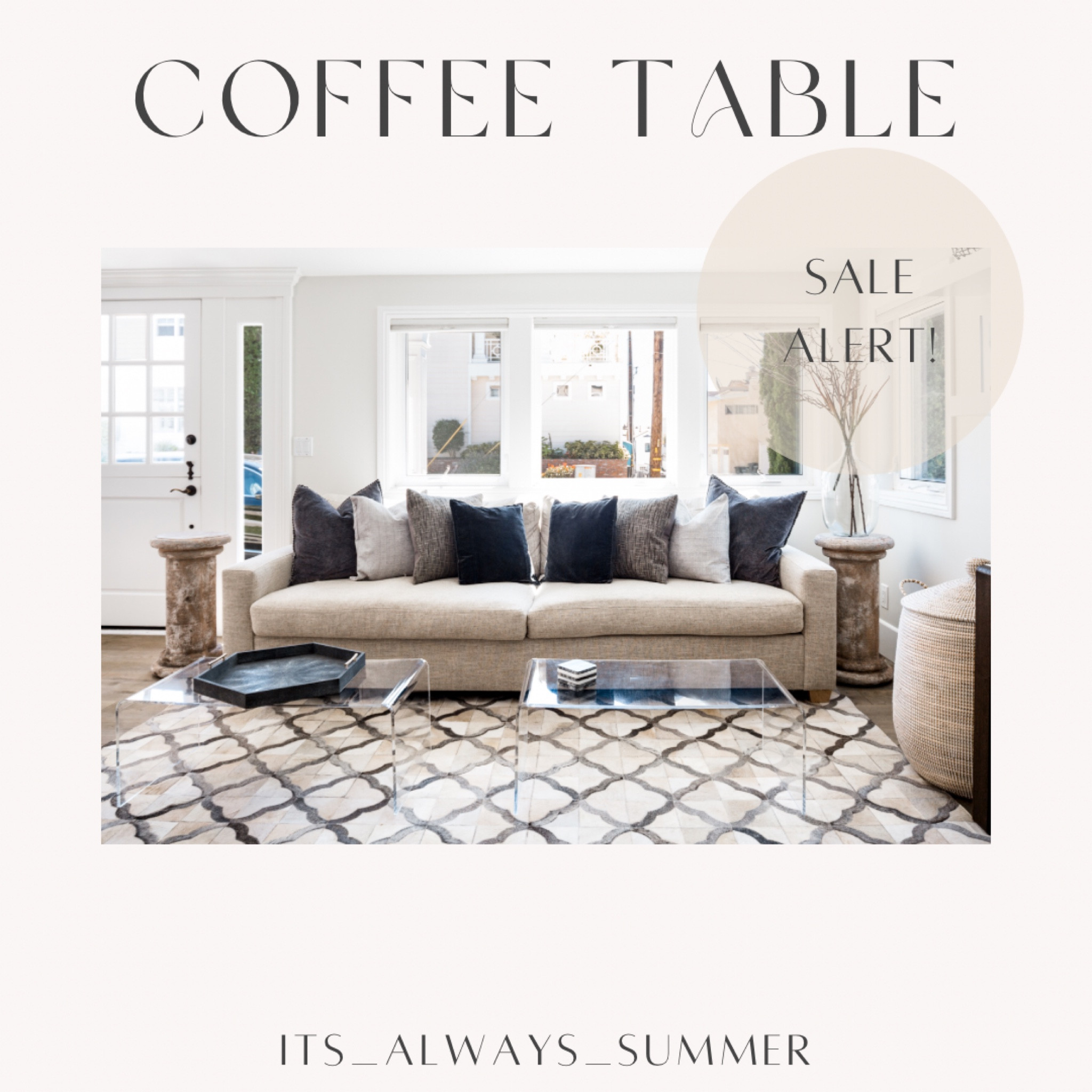 SALE ALERT! Safavieh Acrylic Table is on sale! Link below 🫶🏼 #homedecor #livingroom #coffeetable #springsale

#LTKsalealert #LTKhome #LTKSale