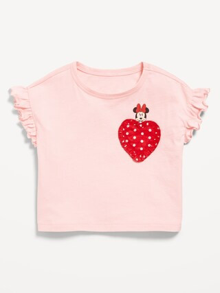 Old Navy x Disney Minnie Mouse Ruffle-Sleeve T-Shirt for Toddler Girls | Old Navy (US)