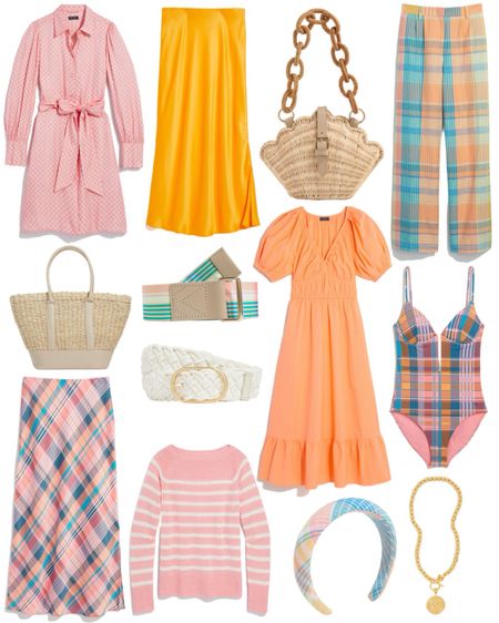 Spring dresses and spring outfits featuring slip skirts, striped sweaters, one-piece swimsuit, and beyond.

#LTKparties #LTKsalealert #LTKSeasonal