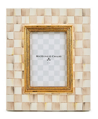 Mocha Check Frame, 4" x 6" | Macy's