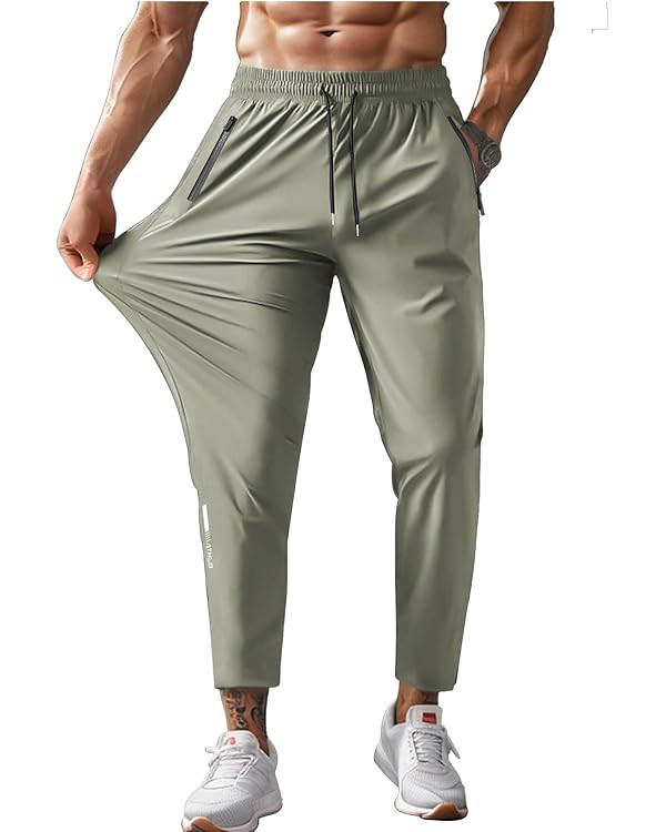 Men's Hiking Pants Quick-Dry Lightweight Sweatpants Outdoor Fishing Pants Water Resistant with Zi... | Amazon (US)