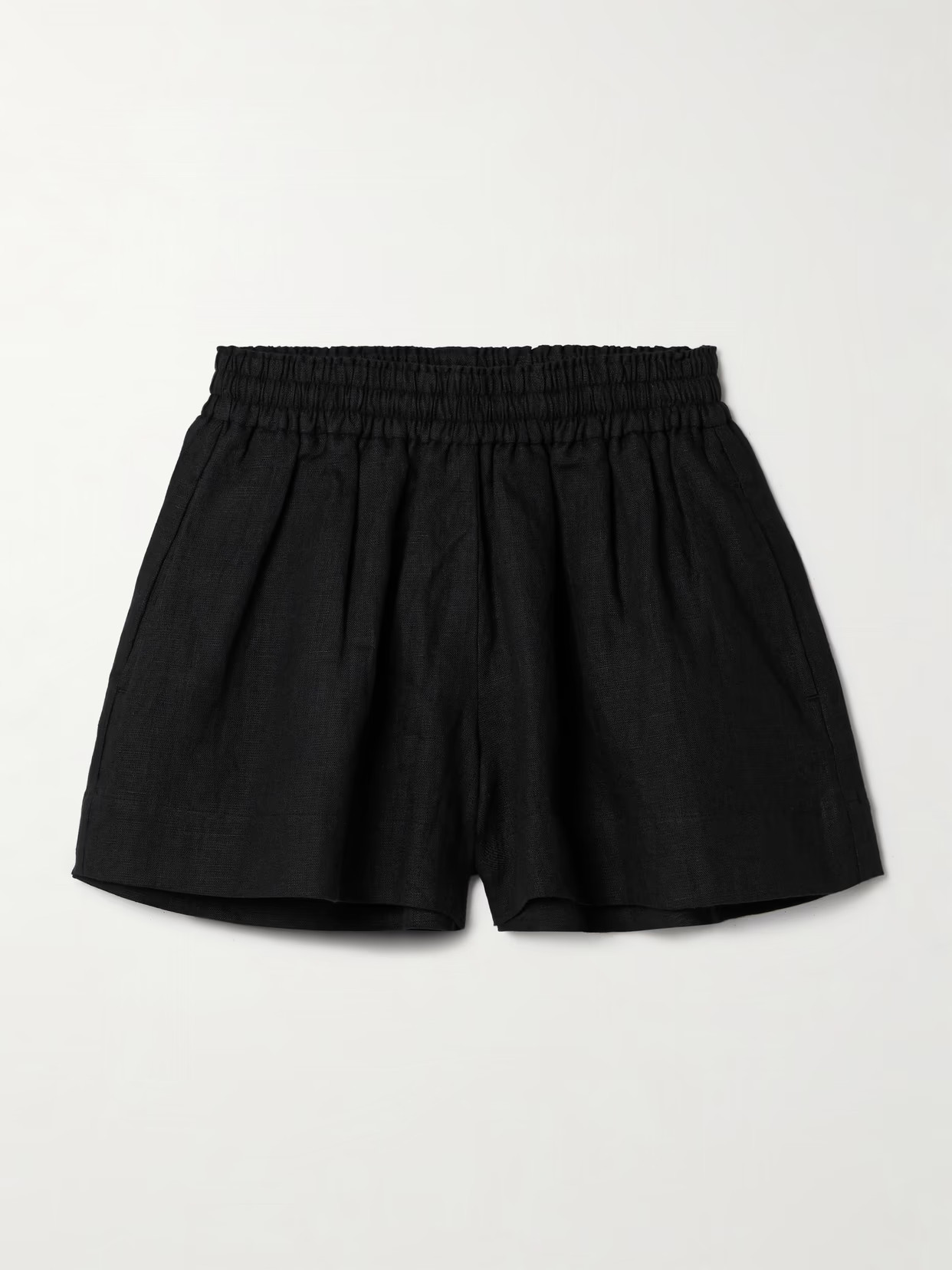 Suzie Kondi - Shkip Linen Shorts - Black | NET-A-PORTER (US)