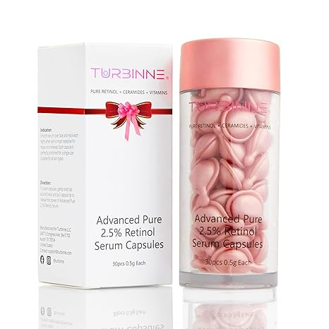 Turbinne Pure 2.5% Retinol Serum Capsules. Look 5 Years Younger In 30 Days. Powerful Anti -Aging,... | Amazon (US)