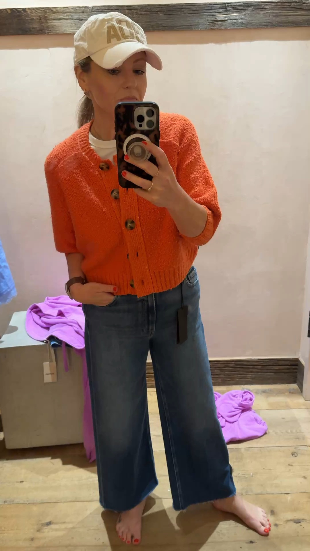 This cutie textured cardigan comes in 4 colors and I honestly can’t believe I spent what I did on these jeans but they’re the best ones I’ve ever put on my body. So soft, stretch, secure in the right spots, and I love the length. 5’3 in an XS top and 26 regular jean. If between sizes, size down on both. Code KRIS20 for 20% off

#LTKmomlife #LTKOver40 #LTKSaleAlert
