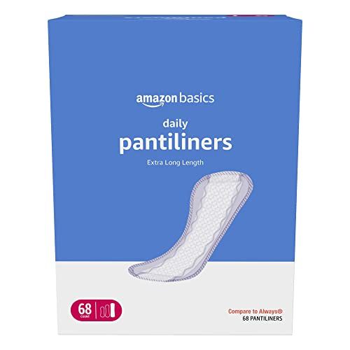 Amazon Basics Daily Pantiliner, Extra Long Length, Unscented, 68 Count, 1 Pack (Previously Solimo... | Amazon (US)