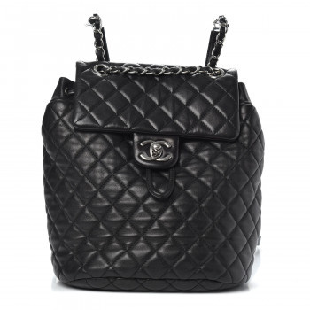 Calfskin Quilted Small Urban Spirit Backpack Black | Fashionphile