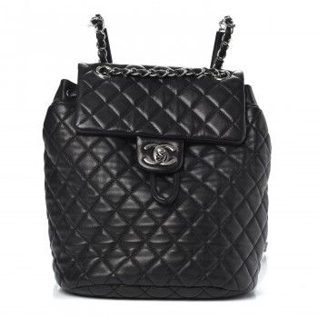 Calfskin Quilted Small Urban Spirit Backpack Black | Fashionphile