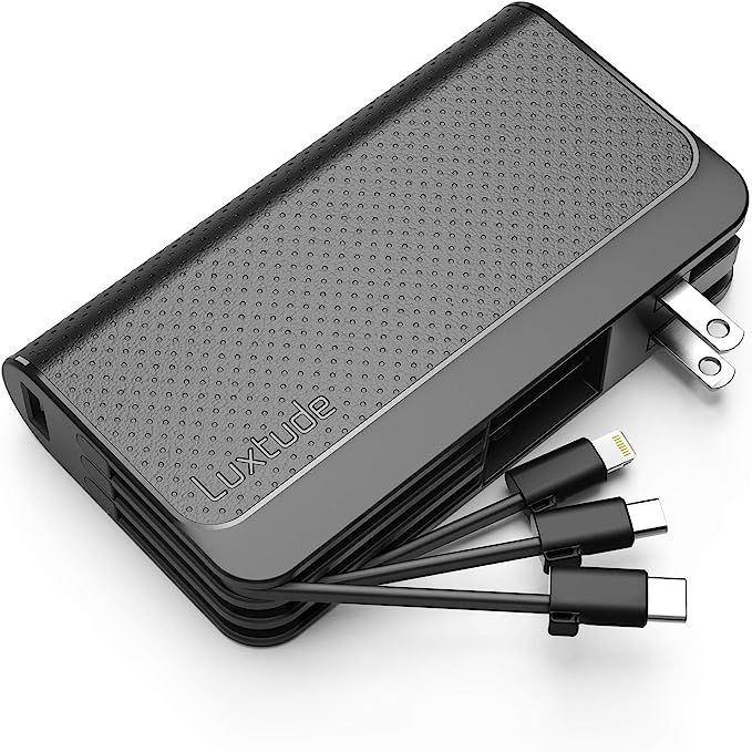 Luxtude Portable Charger for iPhone, 10000mAh Power Bank with Built-in Cables【iPhone Lightning ... | Amazon (US)