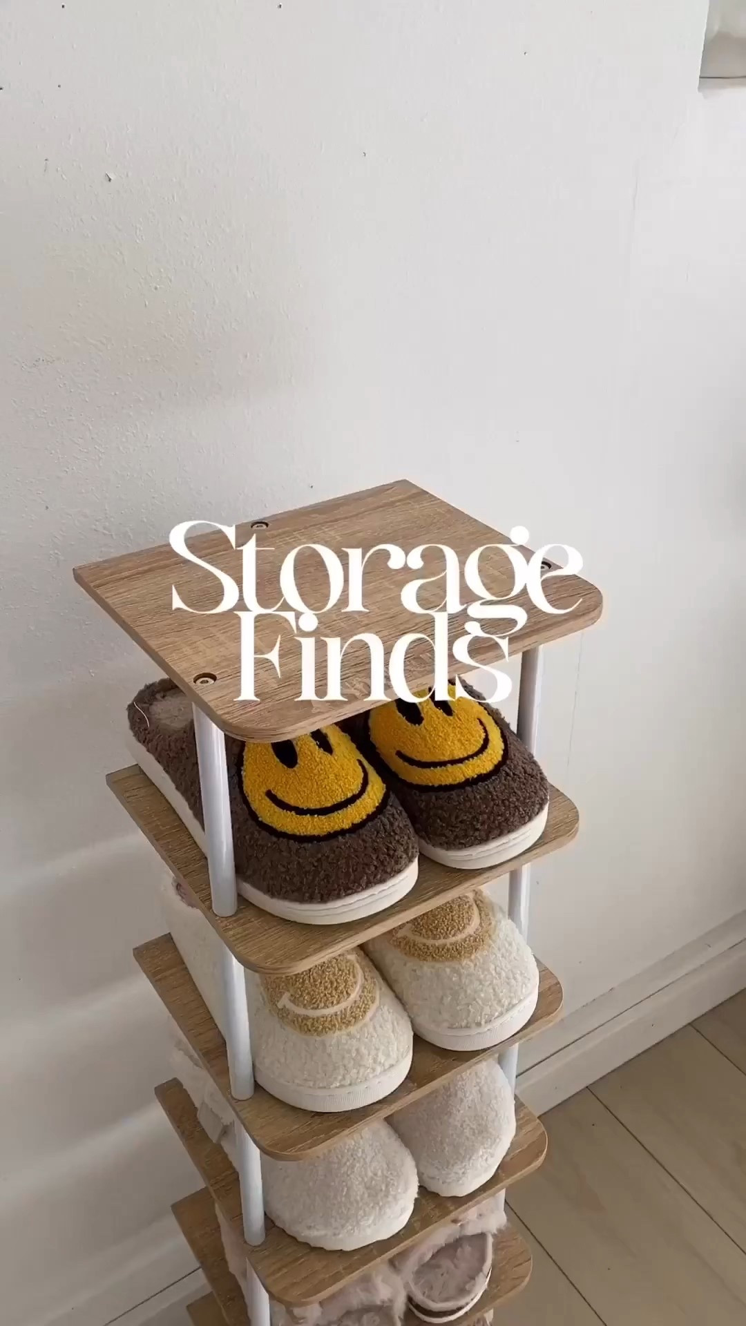 Space saving shoe storage 