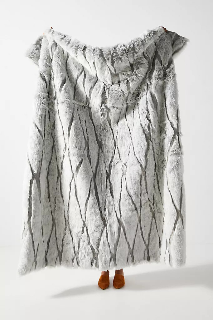 Alpine Faux Fur Throw Blanket | Anthropologie (US)