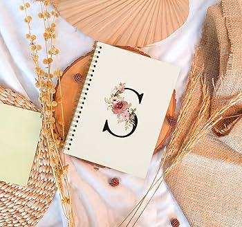Initial Letter S Notebook, Personalized Custom Notebook Journals for Writing, Monogrammed Gifts f... | Amazon (US)