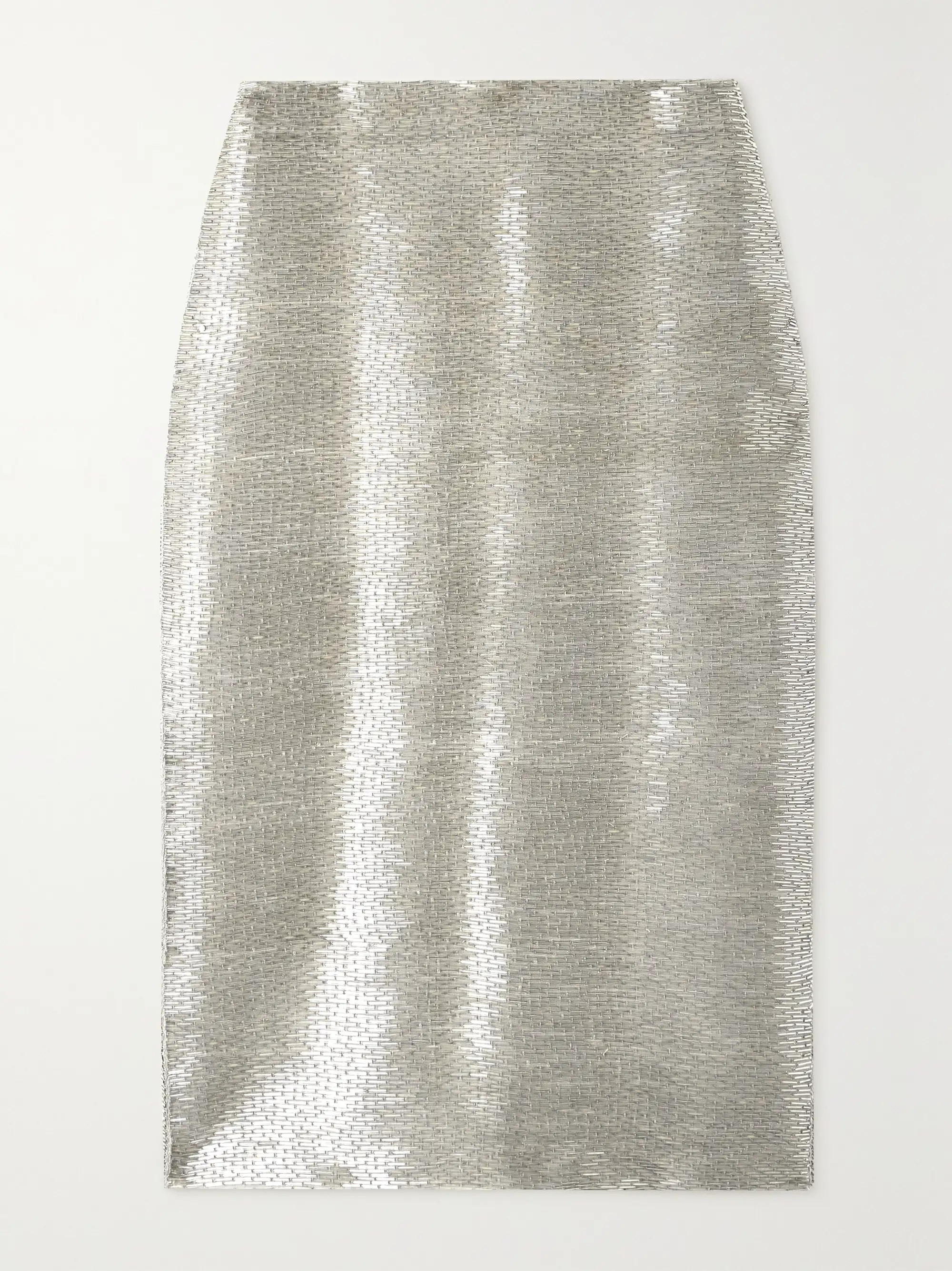 Tulip bead-embellished stretch-jersey midi skirt | NET-A-PORTER (US)