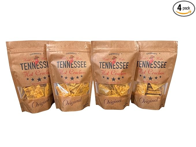 Sherman's Tennessee Hot Crackers, Original. 4 pack. (6oz each), Spicy Snack Crackers. | Amazon (US)