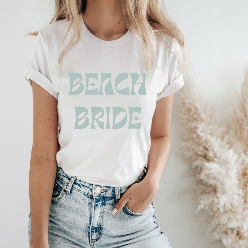 Beach bride, 30A bride, 30a, bachelorette party, beach bachelorette, beach bride, bridal tee, bea... | Etsy (US)