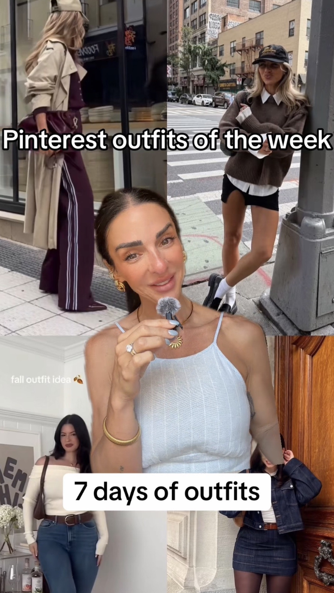 7 days of outfits that you should recreate this week. Pinterest outfits of the week.
