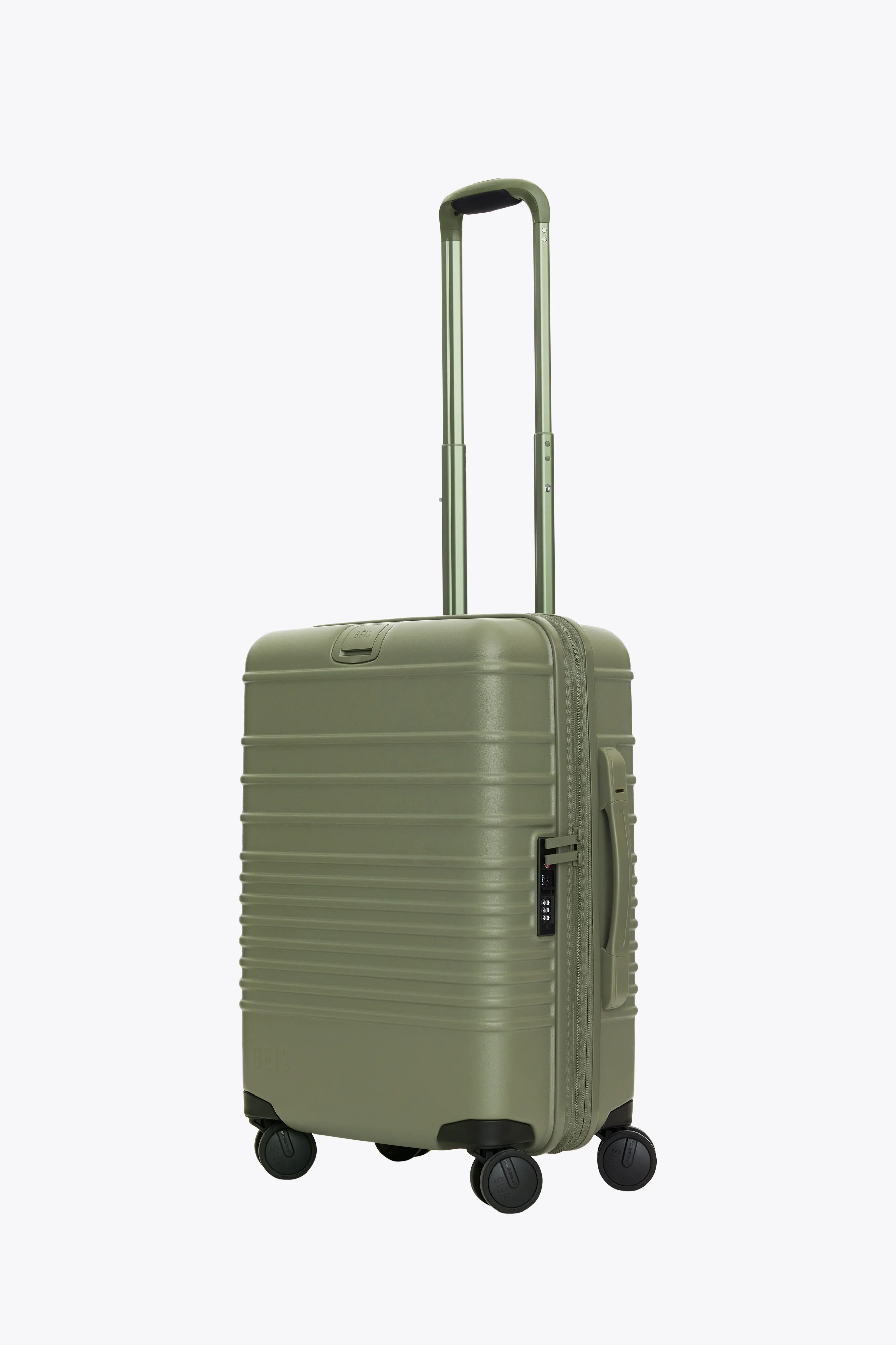 BÉIS 'The Medium Check-In Roller' in Olive - Olive Green 26" Checked Luggage & Suitcases | BEIS