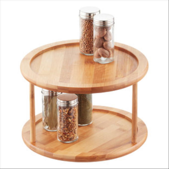 Click for more info about 2-Tier Bamboo Lazy Susan