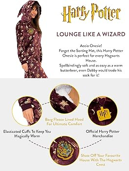 Amazon.com: Harry Potter Womens Onesie Red X-Large : Clothing, Shoes & Jewelry | Amazon (US)
