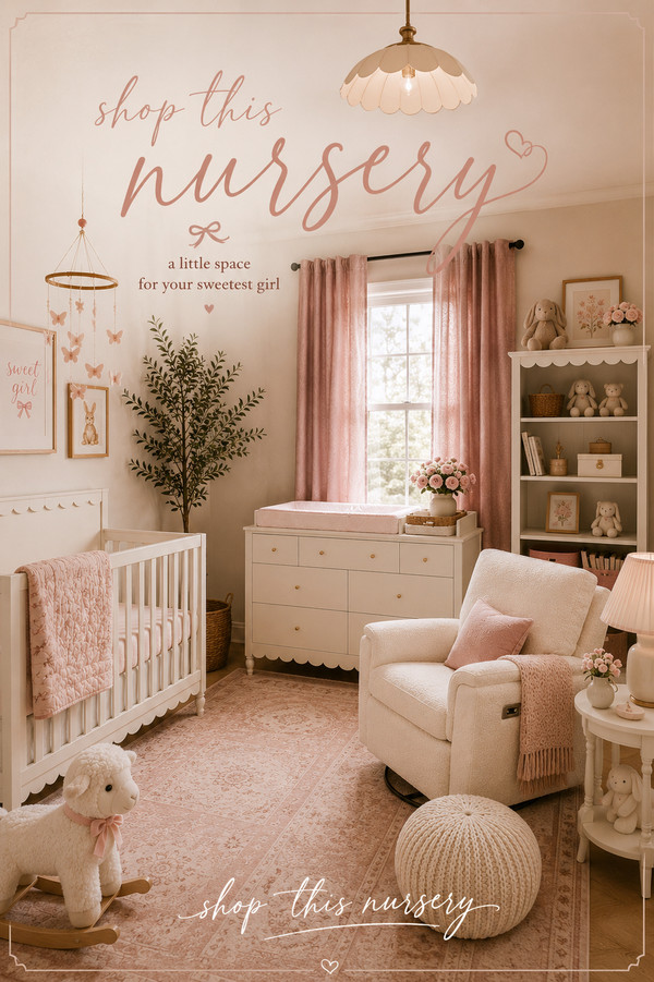 Creating the sweetest baby girl nursery