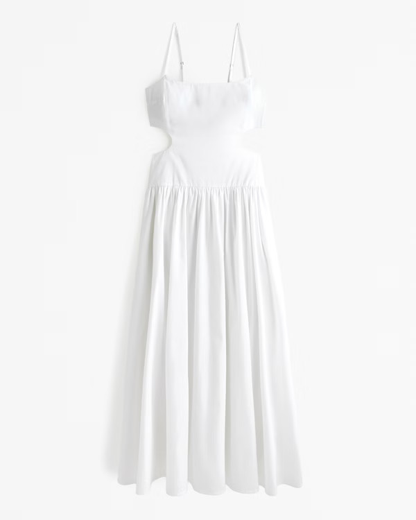 Drop-Waist Cutout Maxi Dress | Abercrombie & Fitch (US)