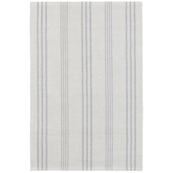 Aland Striped Handmade Handwoven Cotton Gray Area Rug | Wayfair North America
