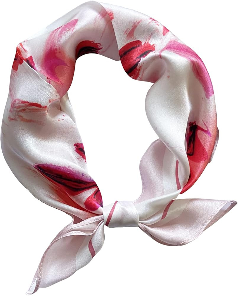 PoeticEHome 100% Mulberry Silk Neck Scarf 21"x21" Small Square Scarfs for Women Gift Packed | Amazon (US)